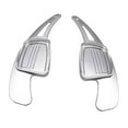 thumbnail image 4 of 2x extensión de palanca de cambios de volante de coche de aleación de aluminio compatible con A4 A5 Q2 Q7 S3 S4 TT TTS 2016-2017, plateado Yotijar Extensión de la palanca de cambios de cambio, 4 of 6