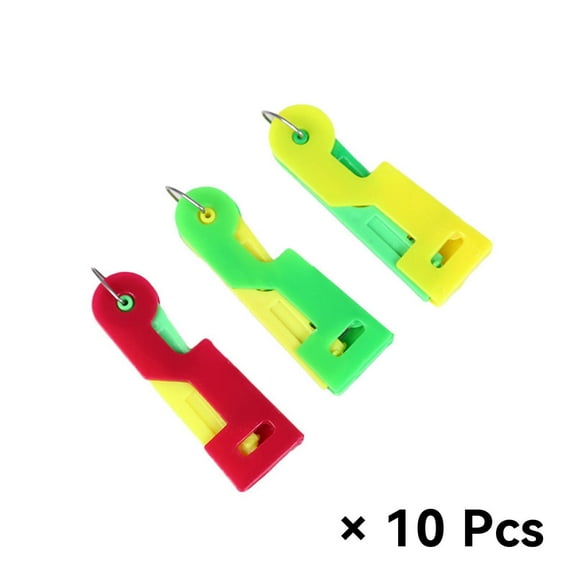 RAGUPEL 10Pcs Needle Threaders Suitable for Various Needles Needle Threaders for Hand Sewing Efficient Threading Sewing Machine Needle Threader Multicolor