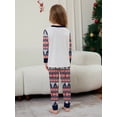 thumbnail image 4 of Pijamas familiares a juego de Navidad 2024, pijamas de arcoíris con muñeco de nieve alegre, conjunto de ropa para adultos y niños, mono de bebé + ropa para perros, 4 of 5