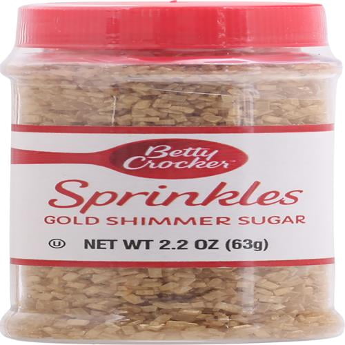 Betty Crocker Decor Sugar, Gold, 2.20 Oz - Pack of 2