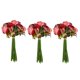thumbnail image 1 of 36Pzs Flor Rosa Artificial Ramo de Boda Rosa Real Tailandesa Flores de Seda Decoracion de Casa Decoracion de Fiesta Boda (Roseo), 1 of 9