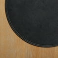Better Homes & Gardens Persia Faux Leather Placemat, Black, 15" Round