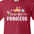 thumbnail image 4 of Inktastic Grandpa's Princess Crown and Flowers Youth T-Shirt, 4 of 5