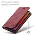 thumbnail image 3 of iPhone 12 Pro Wallet Case, iPhone 12 Case, Dteck Leather Flip Wallet Case with RFID Blocking Card Slot Magnetic Closure Folio Phone Case for Apple iPhone 12 Pro / iPhone 12 6.1 inch, Red, 3 of 11