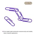 thumbnail image 3 of Unique Bargains Paper Clips 1.1 Inch Vinyl Coated with Box for Office Home Purple Count 400, 3 of 6