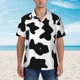 thumbnail image 4 of Haiem Milk Cow Printed Hawaiian Shirt for Men - Men’s Casual Beach Summer Shirts - Stretch Fabric with Modern Fit-Medium, 4 of 9
