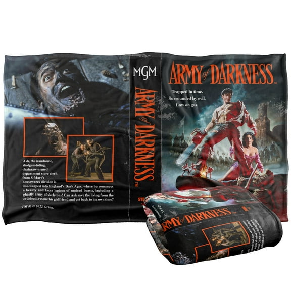 Army of Darkness Blanket, 36'x58' VHS Silky Touch Super Soft Throw Blanket