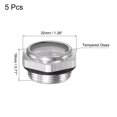 thumbnail image 2 of Unique Bargains M27x1.5mm Male Threaded Aluminum Air Compressor Oil Level Gauge Sight Glass 5Packs, 2 of 5