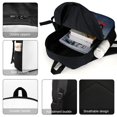 thumbnail image 4 of Rap Music Lil Darkie Song Backpack Casual Daypack School Bag Backpack Satchel Rucksack Shoulder, 4 of 5