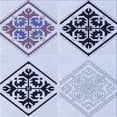 thumbnail image 1 of Ahgly Company Machine Washable Indoor Square Transitional Lavender Blue Area Rugs, 5' Square, 1 of 7