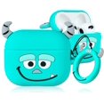 thumbnail image 1 of ORUYROP for Airpod 3 3rd Generation Case Cute Cartoon 3D Kawaii Cool for Air pods 3 (2021) Silicone Cover Design Designer Fun Funny Fashion Trendy Cases for Girls Women Boys Kids Teen Blue Mon, 1 of 6