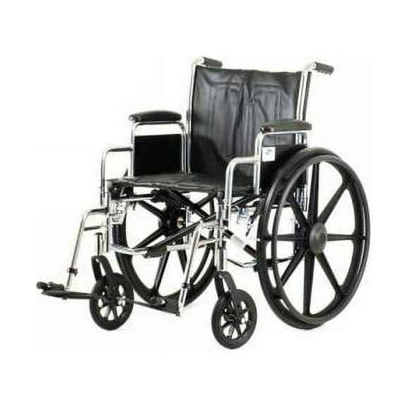Nova Steel & Nylon Wheelchair with Detach Desk Arms & Footrests : 20"