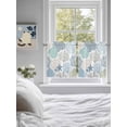 thumbnail image 4 of Half Window Curtains 24 Inches Long, Coastal Window Treatment Curtain Drapes, Summer Beach Nautical Coral Starfish Short Curtains Tiers for Kitchen Over Sink, 27.5"x24", 2 Panels, 4 of 7