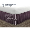 thumbnail image 5 of SGI Bedding 21 Inch Ruffled Bed Skirt | Microfiber Bed Skirt | Fade Resistant, Wrinkle Free, Anti-static, Decorative, Extra Storage Space, Clutter-Free |King, Plum, 5 of 8