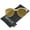 Creme-Gold / Gold Mirror, variant on - Oversize Transparent Half-Frame Mirrored Flat Lens Round Sunglasses 68mm - 58mm