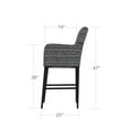 thumbnail image 6 of Source Furniture Island Bay 30" Wicker / Rattan Outdoor Bar Stool in Gray, 6 of 6