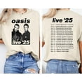 thumbnail image 2 of Oasis Live 25 Tour 2025 Shirt, Men's And Women's Graphic Tee 100% Cotton by TBun, Full Sizes S-5XL, 2 of 5
