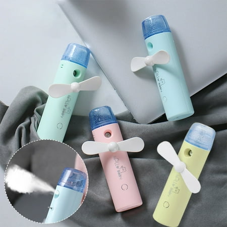 

Porfeet 30ml Portable Handheld Rechargeable Water Cold Spray Mist Maker Air Cooling Fan