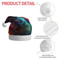 thumbnail image 6 of Cauagu Neon Spectrum Cat Portrait for Adult Christmas Hat,1-Pack Xmas Holiday Hat Santa Hat for Women & Men Festive Headwear Accessories Fit for Christmas/New Year/Party, 6 of 6