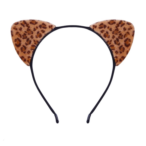 Giaone Leopard Pattern Headband Women and Girl Costume Hairhoop for Parties