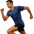 thumbnail image 5 of Hilenly Men's Workout Shirts Mesh Short Sleeve Athletic Gym Shirt Lightweight Performance Hiking Running Shirt, 5 of 10