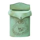 thumbnail image 2 of Elegante buzón de pared con letras en relieve de estilo vintage para el hogar y Verde, 2 of 9