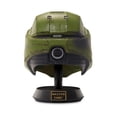 thumbnail image 2 of Casco HALO Master Chief Deluxe con soporte, luces LED dañadas por la batalla, 2 of 4