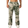 thumbnail image 6 of Hsovts Men's Sweatpants Casual Loose Straight Leg Drawstring Running Baggy Sweatpants Workout Pant with Pockets Army Green 3XL, 6 of 8