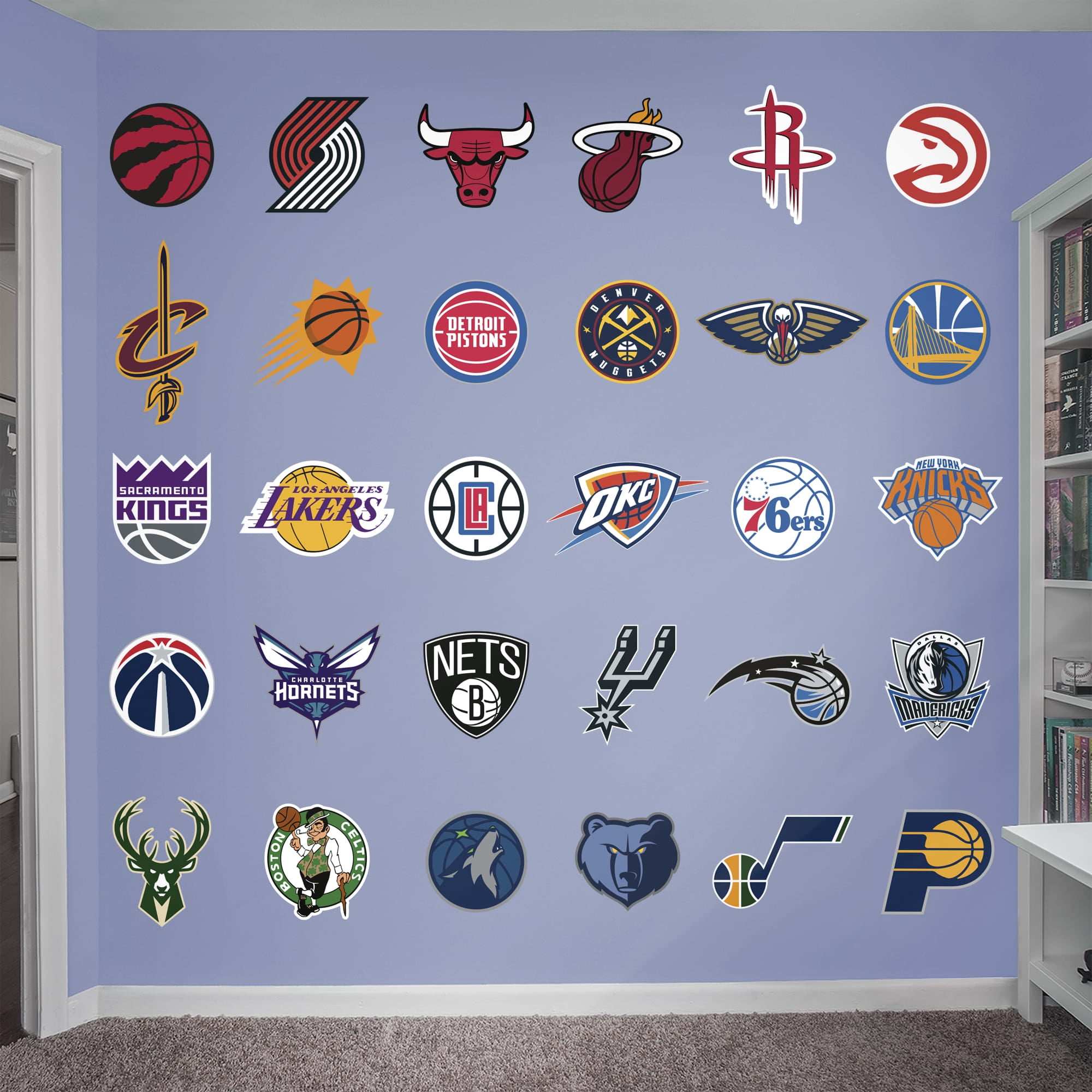 Fathead NBA Logo Collection Large Officially Licensed Wall Graphics