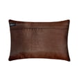 thumbnail image 5 of The HomeCentric Decorative Brown Pack of 2, 12"x22" (30x55 cm) Lumbar Pillow Cover, Silk Beaded Embroidery Oblong Pillow, Floral Pattern Modern Style - Kirrily, 5 of 5