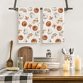 thumbnail image 5 of Sm:)e Fall Leaves Pumpkins Kitchen Dish Towels 18x26 Inch Set of 2, 5 of 6