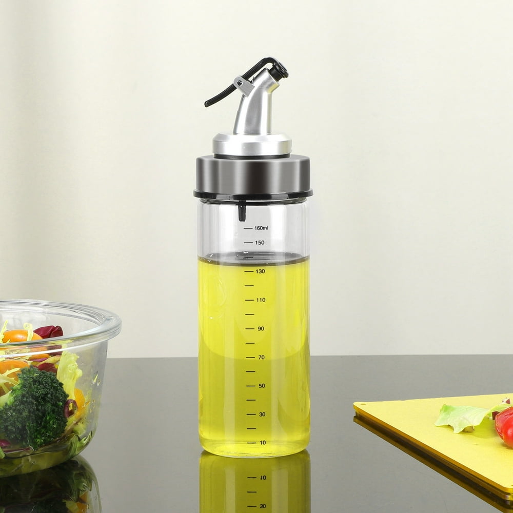 Uxcell Glass Olive Oil Dispenser Bottle, NonDrip Marked Cruet for