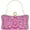 Fuchsia, variant on Rhinestone Clutch Purses for Women Evening Wedding Formal - Round Pearl Clasp Handbag - Crystal Diamond Bag