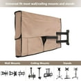 thumbnail image 4 of Outdoor TV Cover for Outside Flat Screen Televisions with Mounts and Stands, 4 of 7