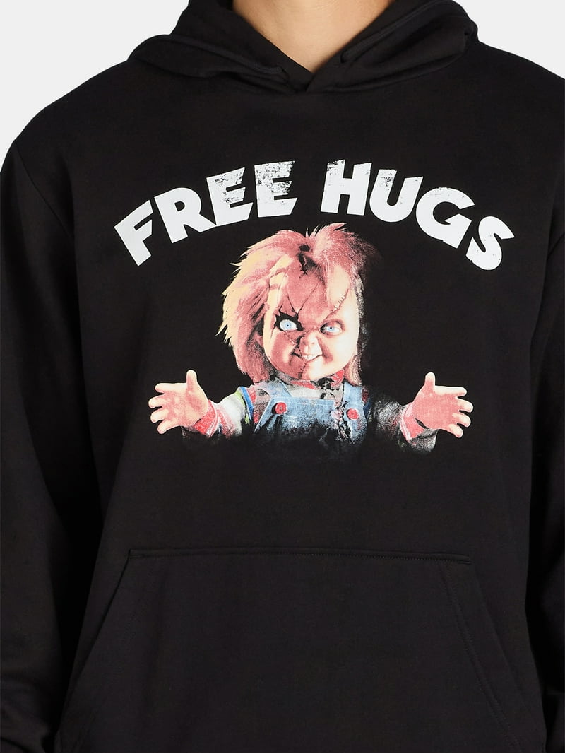 ♡ free hugs Chucky Free Hugs Hoodie - men's Halloween Graphic Pullover