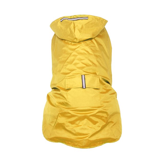 Impermeable para perros grandes, con capucha, impermeable, para exteriores, para mascotas Amarillo 4XL
