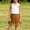 Brown, variant on 2-8Y Girls Sweetheart 2-Piece Set, Sleeveless Collared Top & Ruffled Pleated Skirt, Adorable Summer Outfit for Little Girls Red 7-8 Yeas