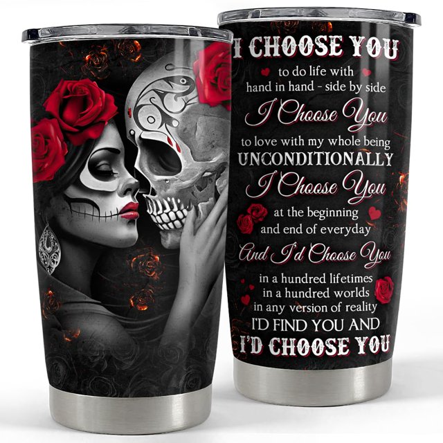 Vaso de acero inoxidable SANDJEST Couple, 600 ml, 20 oz