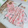 thumbnail image 2 of Ensemble de Vêtements pour Enfants à Col Licou, Robe Longue à Manches Courtes + Robe Courte Américaine, Vêtements pour Enfants à Manches Courtes, Vêtements pour Enfants, 2 of 5