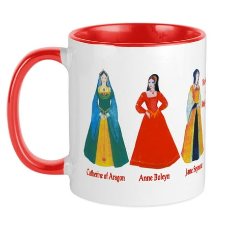 

CafePress - Six Wives Of King Henry VIII Coffee Cup - Ceramic Coffee Tea Novelty Mug Cup 11 oz