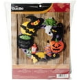 thumbnail image 1 of Bucilla Felt Wreath Applique Kit 17" Round-Witch's Brew 86563, 1 of 2
