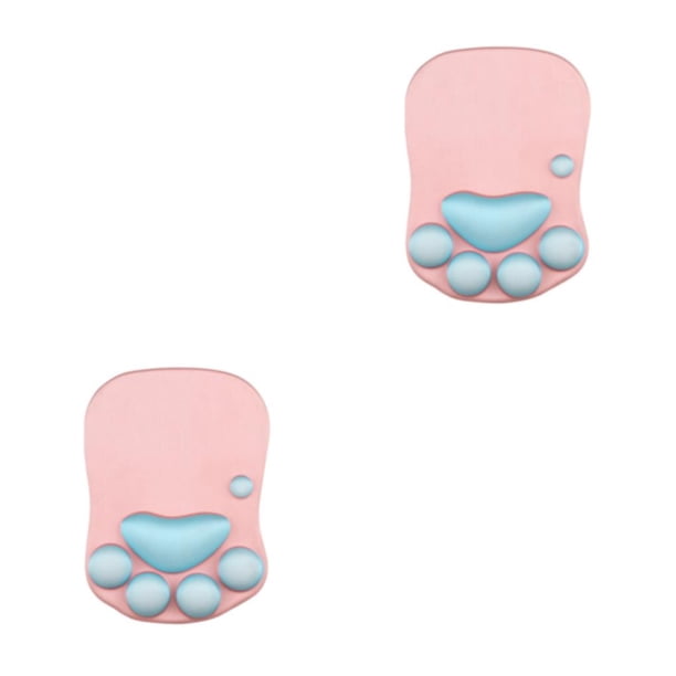 Cateissary Alfombrilla para ratón con diseño de pata de gato, única, bonita y elegante, con soporte para muñeca, alfombrilla para ratón de Type6 NO6