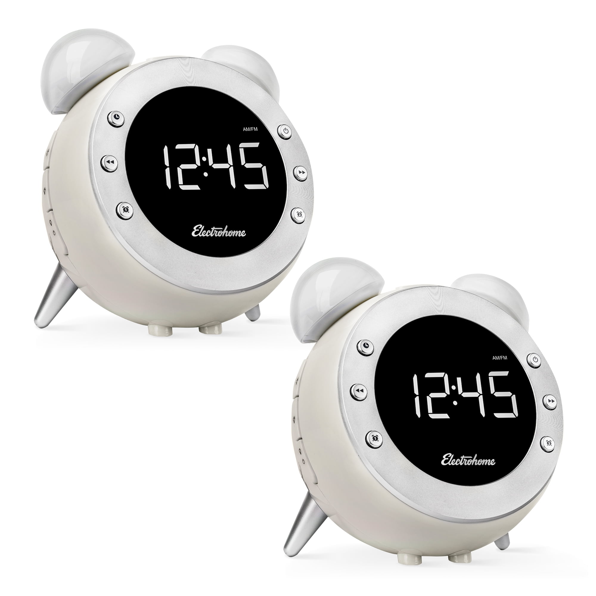 Electrohome Retro Alarm Clock Radio with Motion Activated Night Light