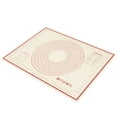 thumbnail image 2 of Red Transparent 3-Layer Thickened Silicone Baking Mat 0.016 Inch Non-Stick Dough Kneading Pad Heat Resistant Rolling Mat for Pastry and Bakeware Kitchen Accessories, 2 of 8
