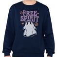 thumbnail image 2 of Ghost Free Spirit Sweatshirt Unisex 2X-Large Navy, 2 of 5