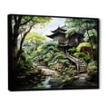 thumbnail image 2 of Designart "Zen Garden Serenity Japanese Artistic Tranquility I" Japanese Floater Framed Wall Art Print, 2 of 7