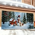 thumbnail image 5 of Feltree Christmas Garage Background Banner for Holiday Decor - Wrinkle-Resistant Polyester Fabric, 157x70.8 Inch, Photography Props for Parties and Festive Scenes, 5 of 7