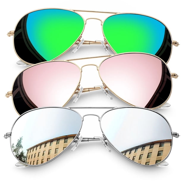 Gafas de Sol Joopin Paquete de 3 Grandes Polarizadas Estilo Aviador Unisex
