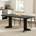 thumbnail image 5 of 71" Large Dining Table for 6 to 8 People, Modern Dinner Table with Unique Wooden Legs, Rectangle Dining Table for Kitchen, Dining Room & Living Room-Table Only, 5 of 7