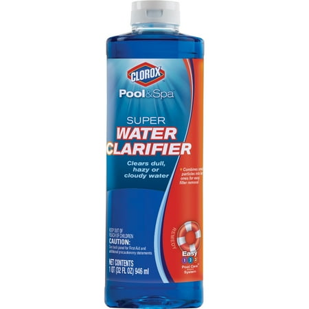 Pool Water Treatment - Clorox Pool&Spa Super Water Clarifier, 32 oz (For Pools)